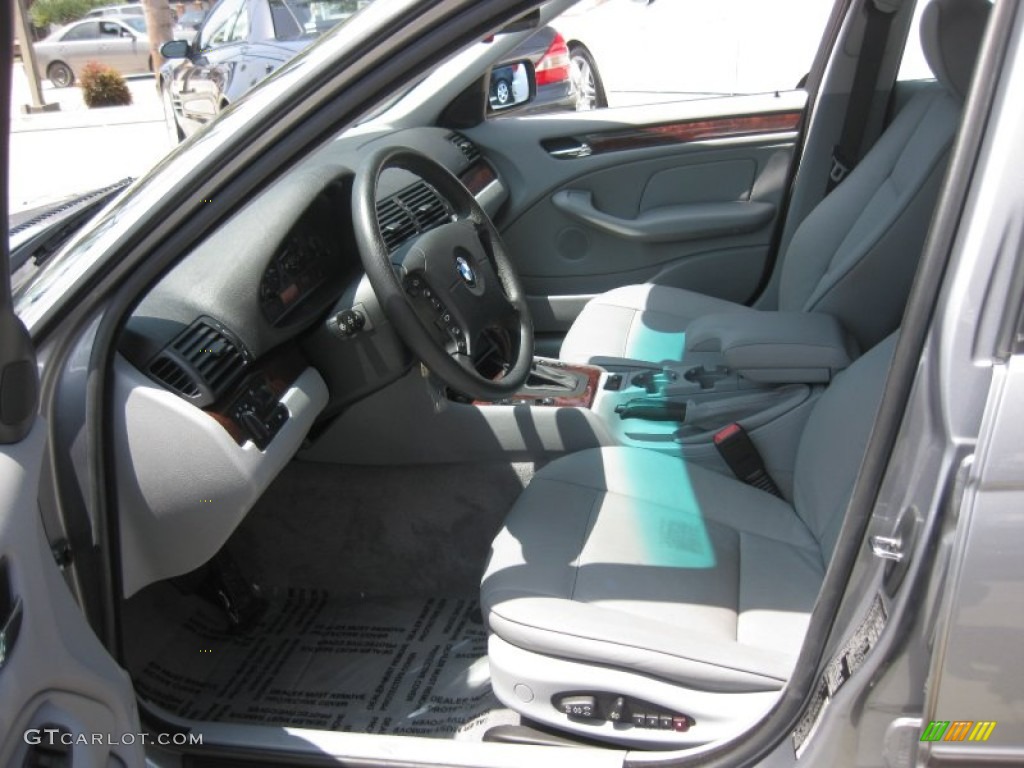 Grey Interior 2004 BMW 3 Series 325i Sedan Photo #53184953