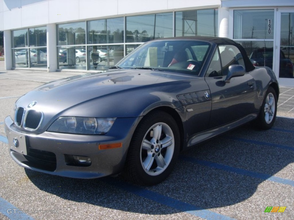 2000 Z3 2.3 Roadster - Steel Grey Metallic / Tanin Red photo #2