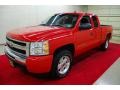 2009 Victory Red Chevrolet Silverado 1500 LS Extended Cab  photo #3