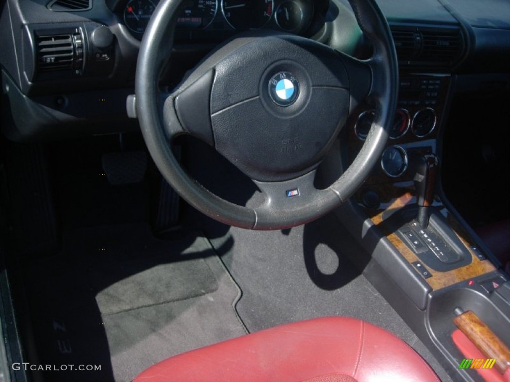2000 Z3 2.3 Roadster - Steel Grey Metallic / Tanin Red photo #14