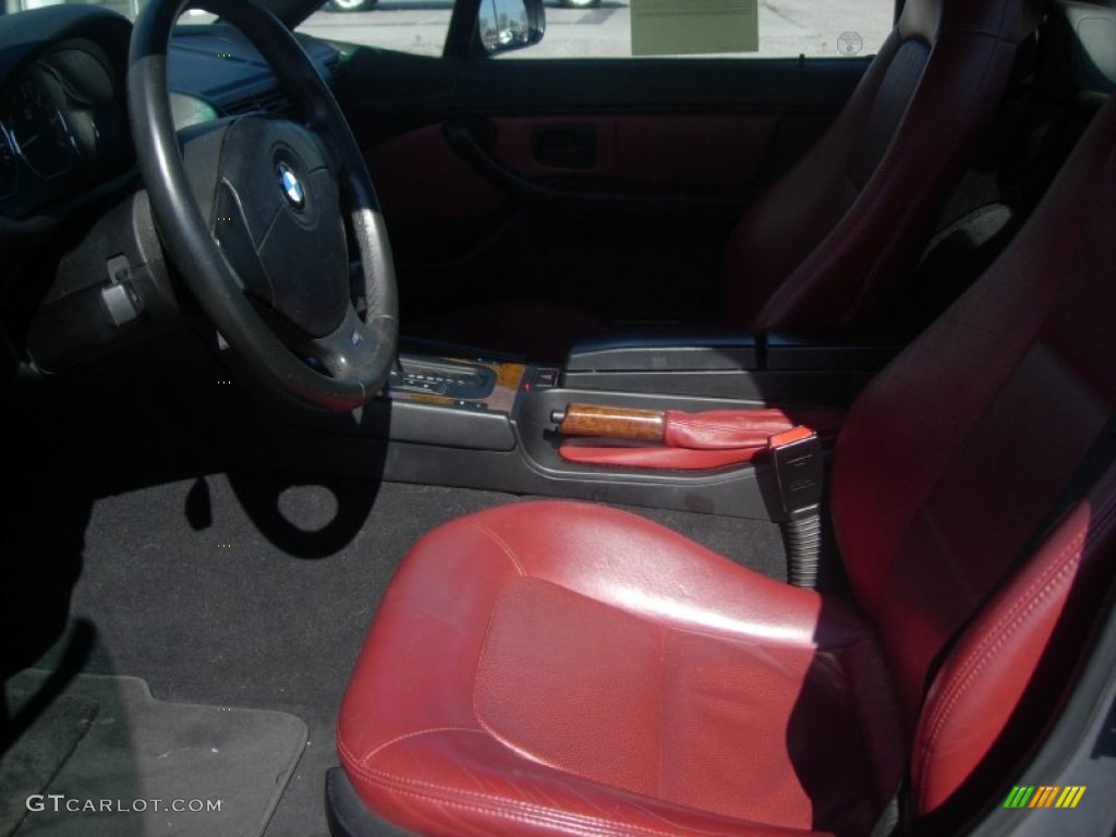 Tanin Red Interior 2000 BMW Z3 2.3 Roadster Photo #53185478
