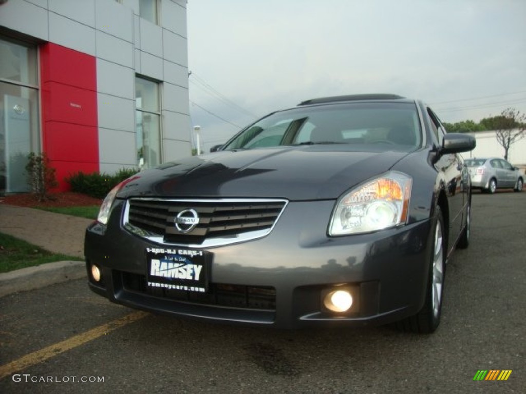 2008 Maxima 3.5 SE - Dark Slate Metallic / Charcoal Black photo #1