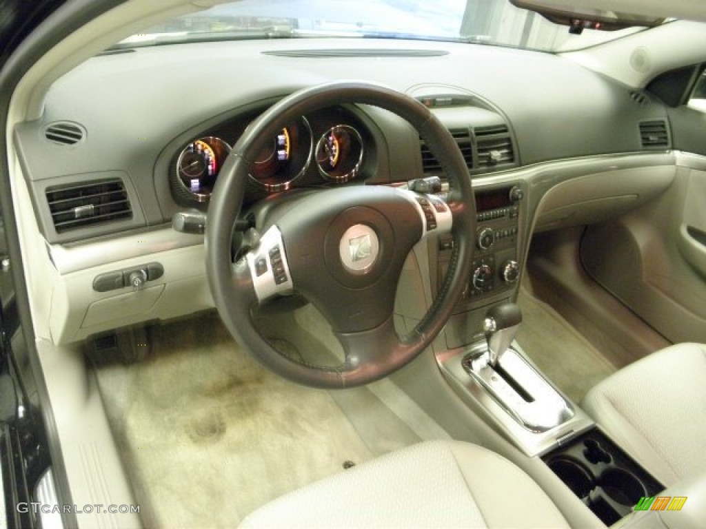 2009 Aura XE - Carbon Flash Metallic / Gray photo #7