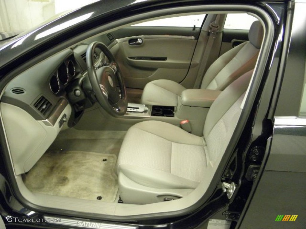 2009 Aura XE - Carbon Flash Metallic / Gray photo #8