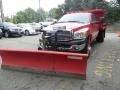 2009 Flame Red Dodge Ram 3500 SLT Quad Cab 4x4 Chassis Dump Truck  photo #1