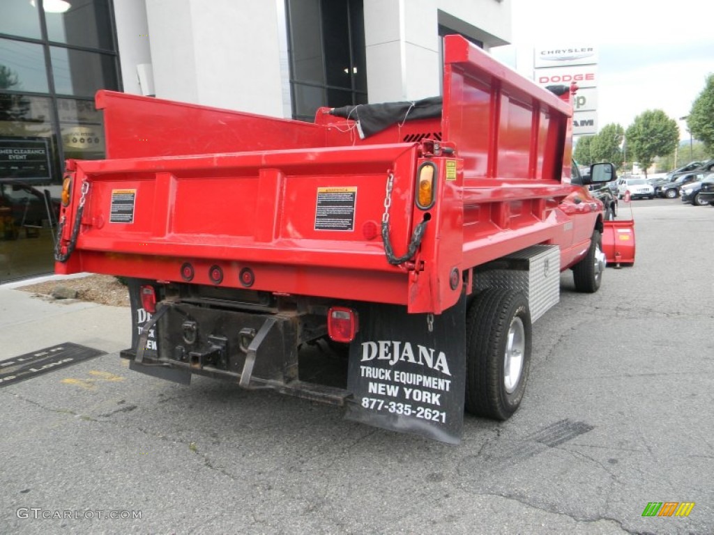 2009 Ram 3500 SLT Quad Cab 4x4 Chassis Dump Truck - Flame Red / Medium Slate Gray photo #9