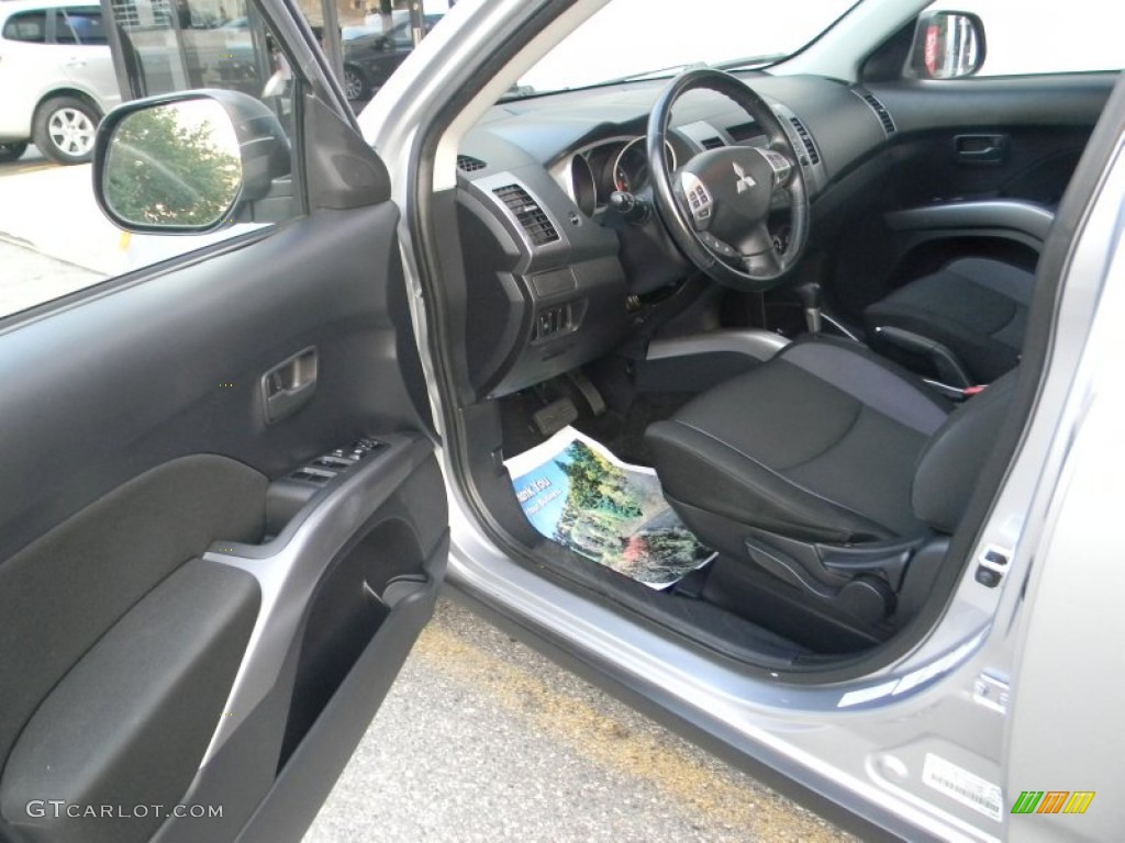 Black Interior 2008 Mitsubishi Outlander ES 4WD Photo #53187818