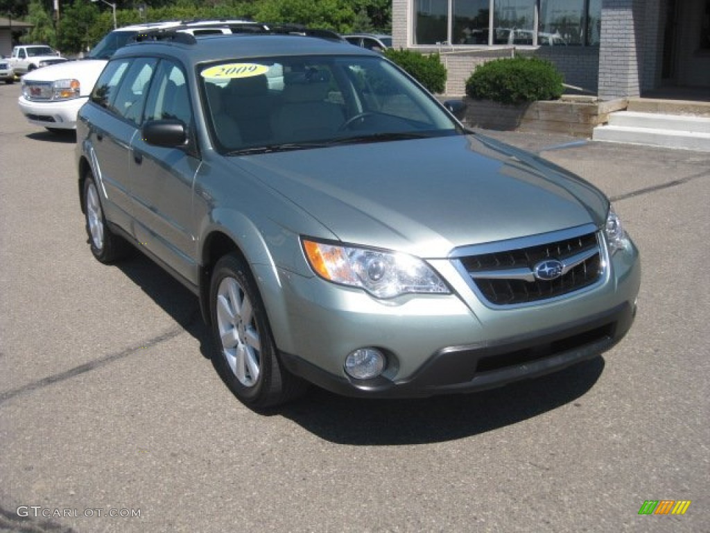 2009 Outback 2.5i Special Edition Wagon - Seacrest Green Metallic / Warm Ivory photo #1