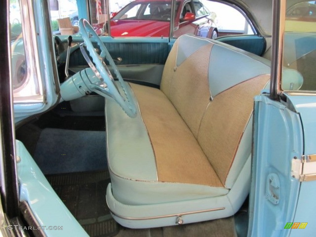 1956 Bel Air 4 Door Hardtop - Nassau Blue/India Ivory / Light Blue photo #17