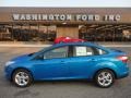 2012 Blue Candy Metallic Ford Focus SE Sport Sedan  photo #1