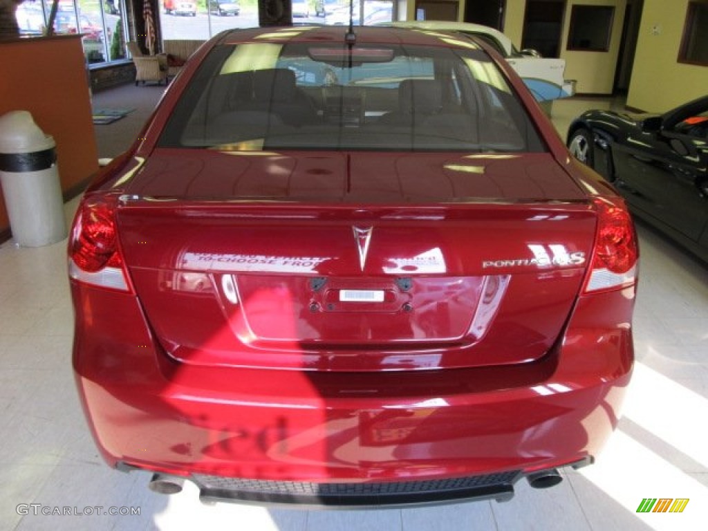 2009 G8 Sedan - Sport Red Metallic / Onyx photo #7
