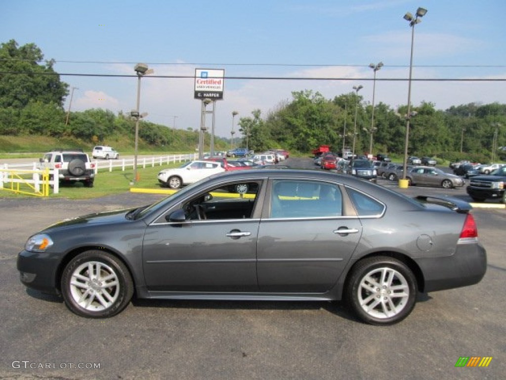 2011 Impala LTZ - Cyber Gray Metallic / Ebony photo #7
