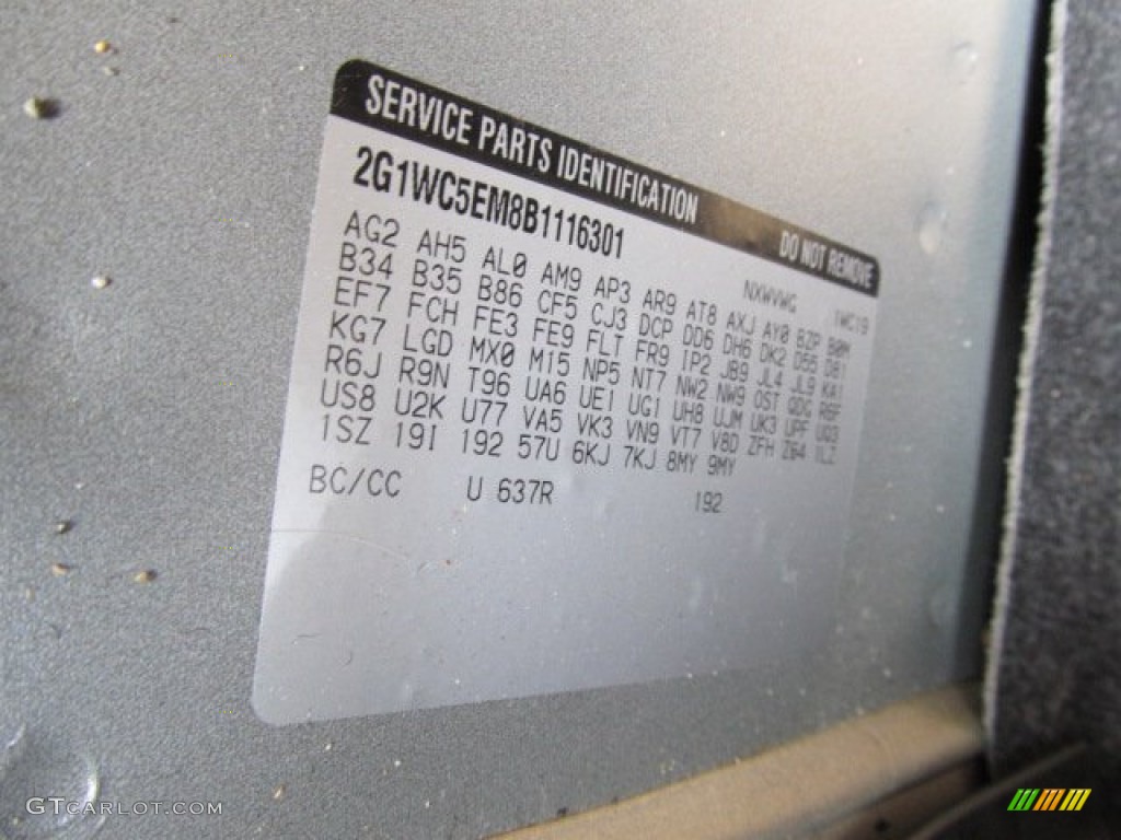 2011 Impala LTZ - Cyber Gray Metallic / Ebony photo #24