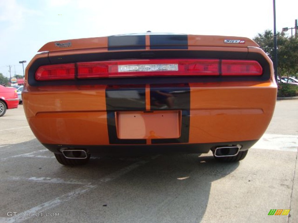 2011 Challenger SRT8 392 - Toxic Orange Pearl / Dark Slate Gray photo #4