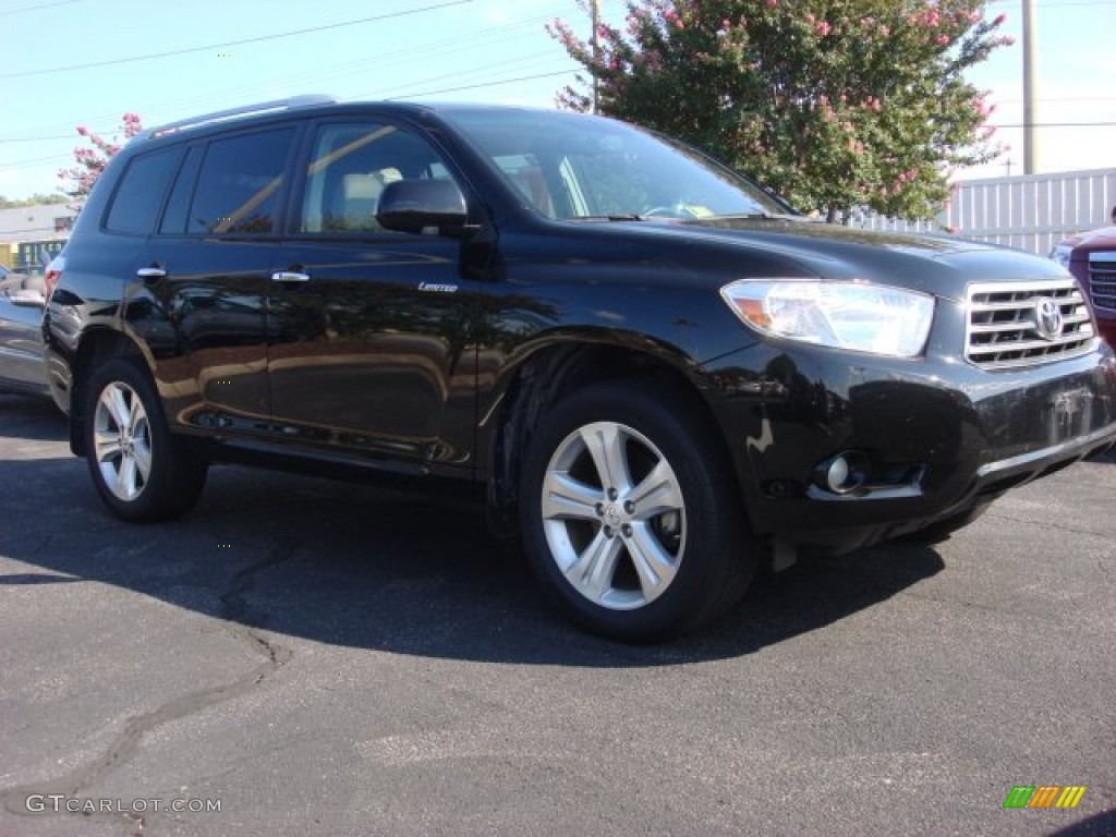 2009 Highlander Limited 4WD - Black / Ash photo #1