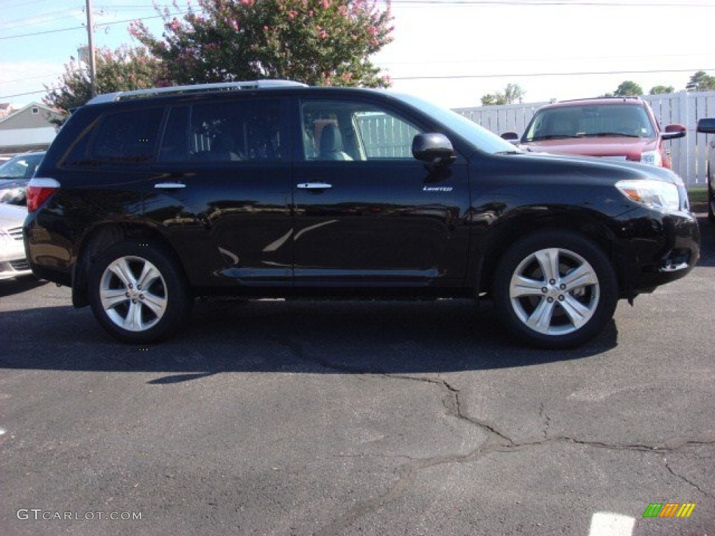 2009 Highlander Limited 4WD - Black / Ash photo #2