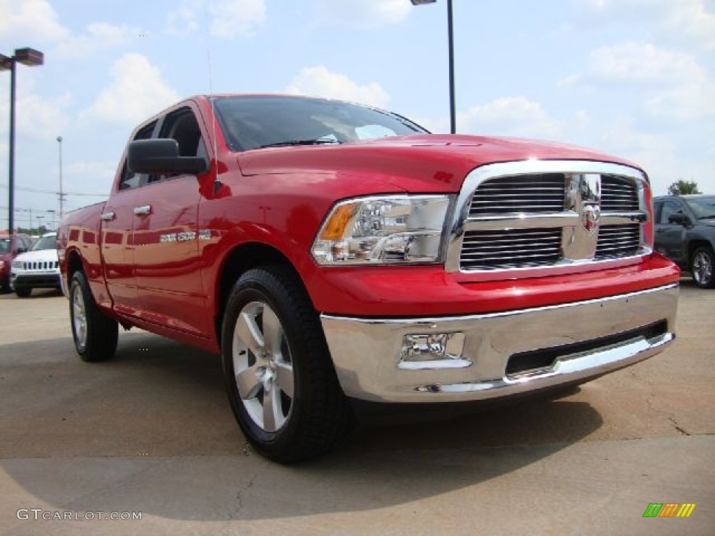 2012 Ram 1500 Big Horn Quad Cab - Flame Red / Dark Slate Gray/Medium Graystone photo #7