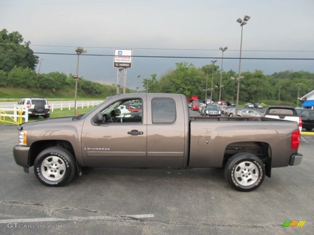 2008 Silverado 1500 LT Extended Cab - Desert Brown Metallic / Ebony photo #6