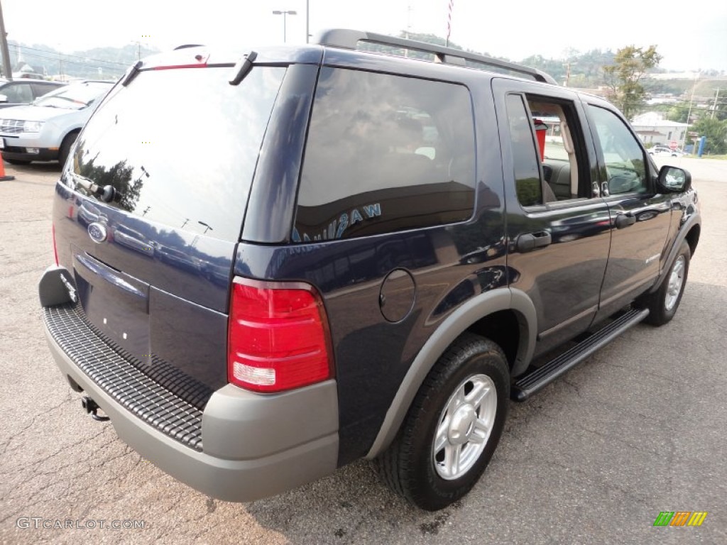 2002 Explorer XLS 4x4 - True Blue Metallic / Medium Prairie Tan/Graphite Accent photo #4