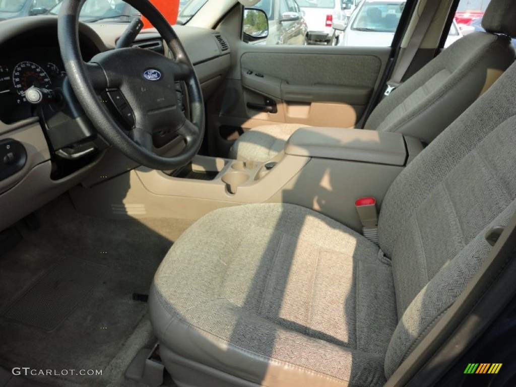 2002 Explorer XLS 4x4 - True Blue Metallic / Medium Prairie Tan/Graphite Accent photo #10