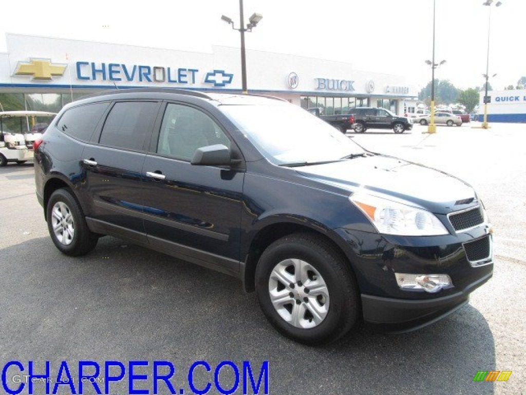 2011 Traverse LS AWD - Dark Blue Metallic / Dark Gray/Light Gray photo #1