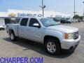 2010 Pure Silver Metallic GMC Sierra 1500 SLE Crew Cab 4x4  photo #1