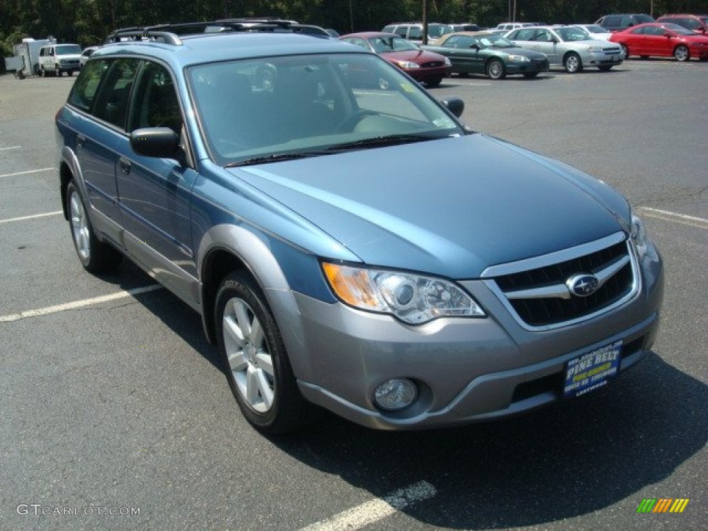 2009 Outback 2.5i Special Edition Wagon - Newport Blue Pearl / Off Black photo #3