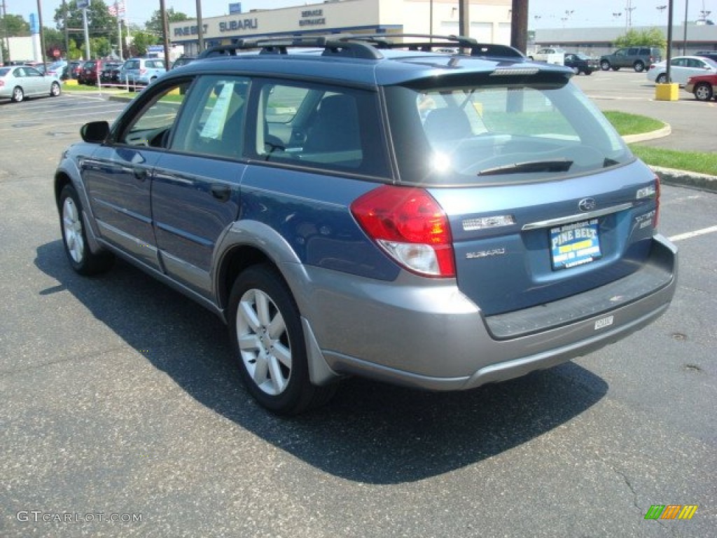 2009 Outback 2.5i Special Edition Wagon - Newport Blue Pearl / Off Black photo #6