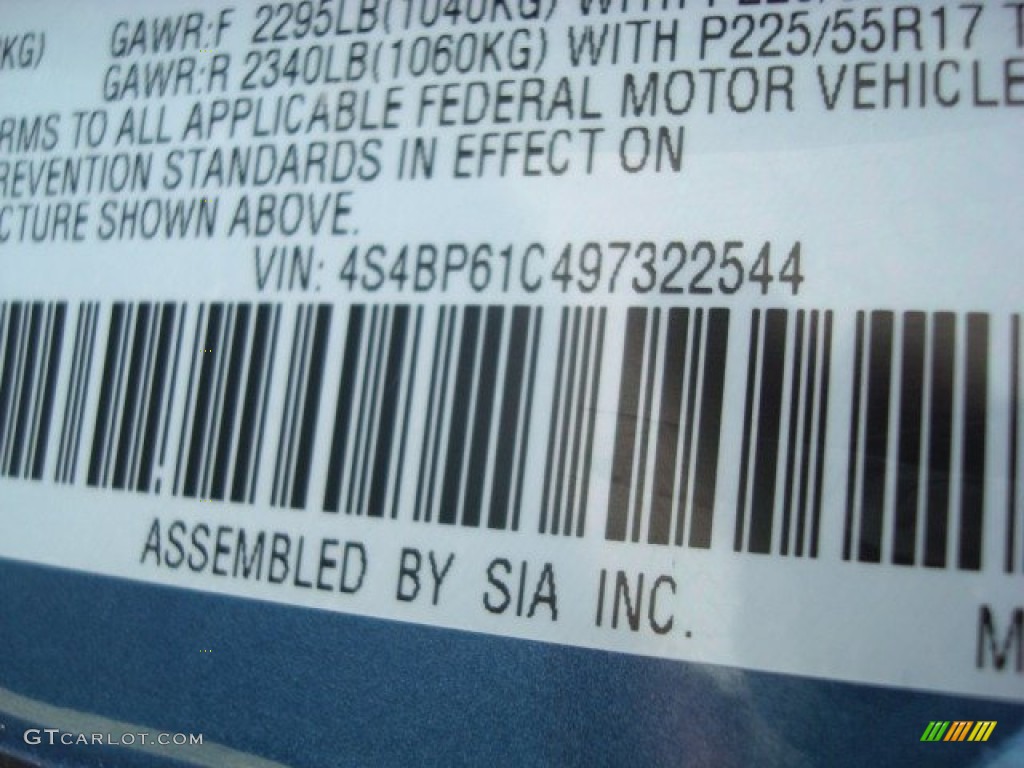 2009 Outback 2.5i Special Edition Wagon - Newport Blue Pearl / Off Black photo #15