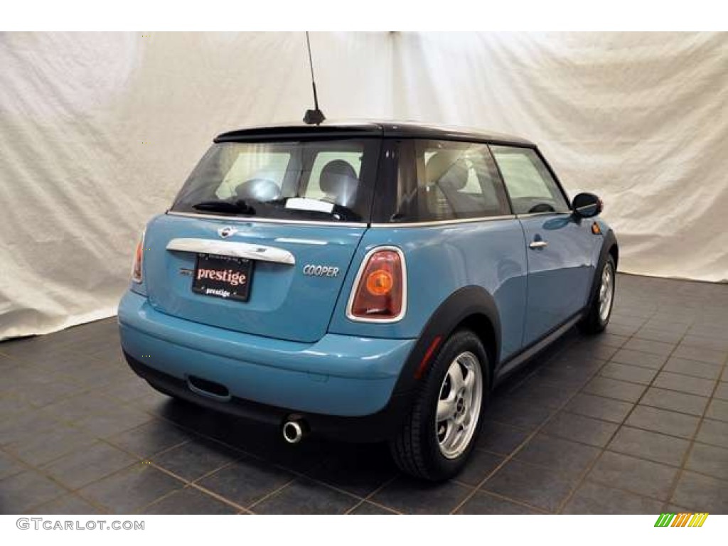2008 Cooper Hardtop - Oxygen Blue / Punch Carbon Black photo #2