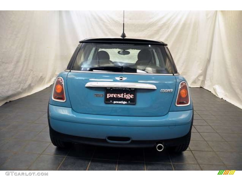 2008 Cooper Hardtop - Oxygen Blue / Punch Carbon Black photo #4