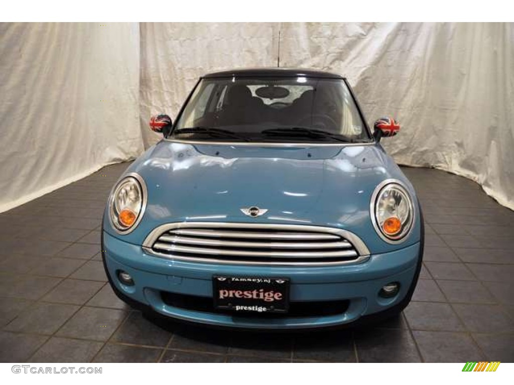 2008 Cooper Hardtop - Oxygen Blue / Punch Carbon Black photo #11