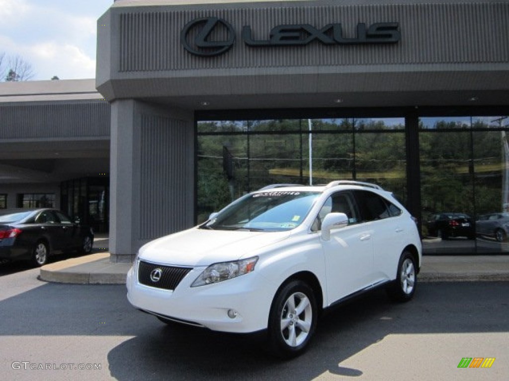 2010 RX 350 AWD - Starfire White Pearl / Light Gray/Espresso Birds-Eye Maple photo #1