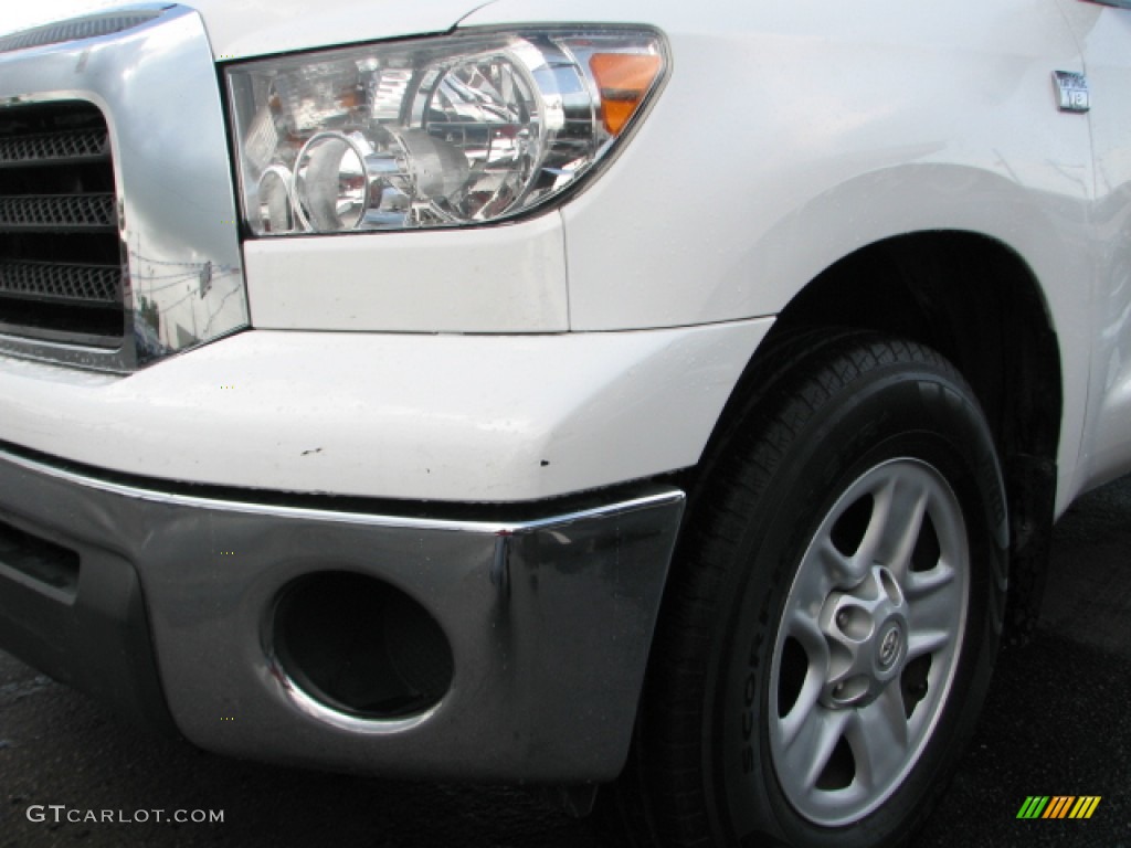 2008 Tundra Double Cab - Super White / Graphite Gray photo #4