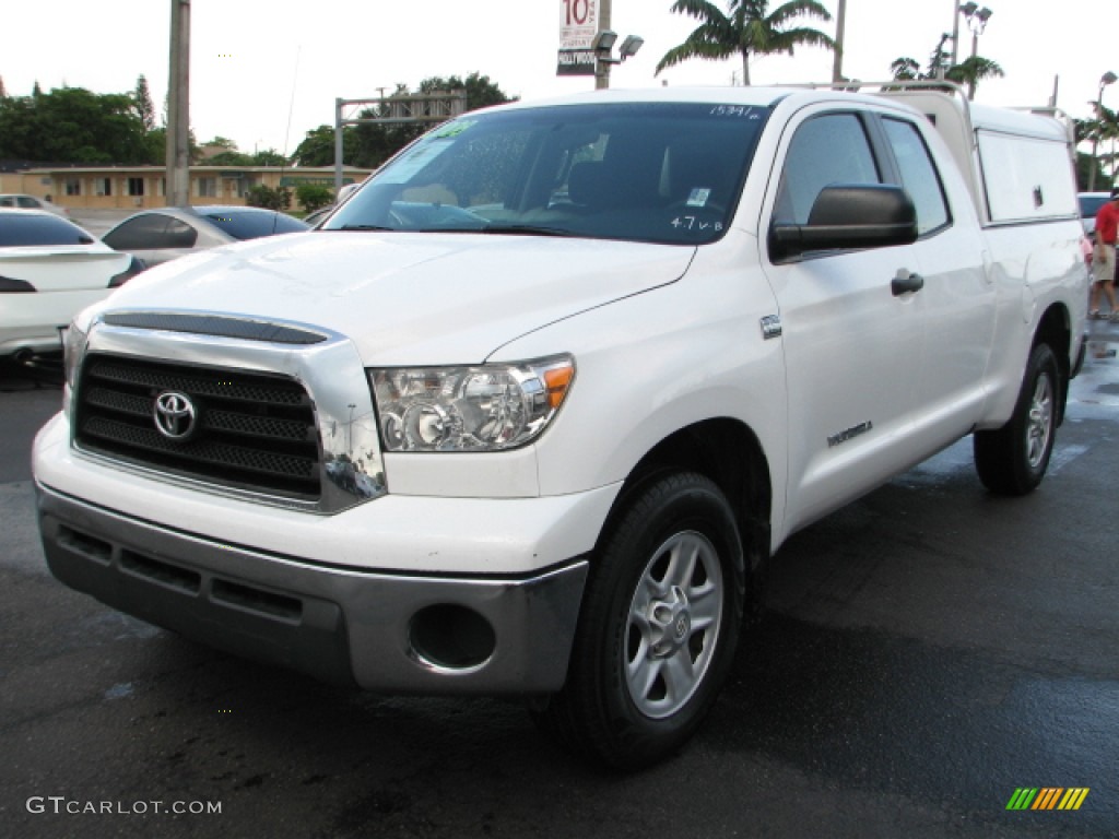 2008 Tundra Double Cab - Super White / Graphite Gray photo #5