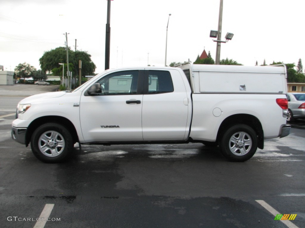 2008 Tundra Double Cab - Super White / Graphite Gray photo #6