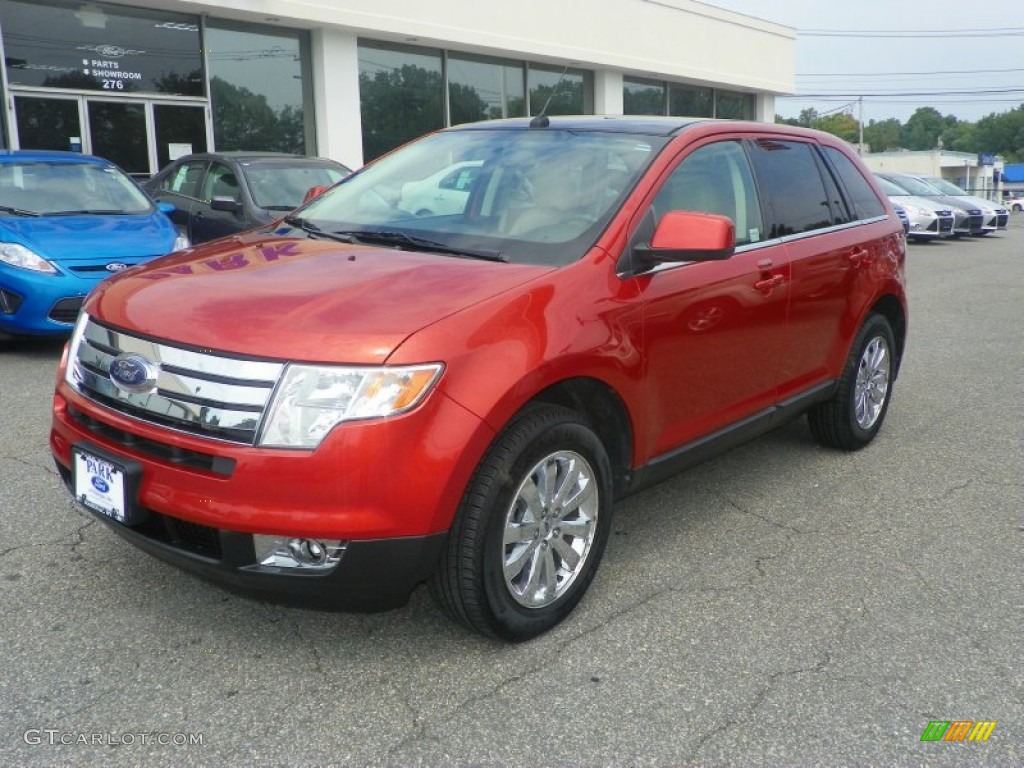 2008 Edge Limited AWD - Blazing Copper Metallic / Camel photo #1