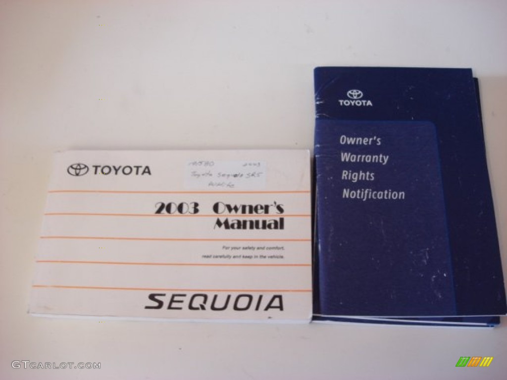 2003 Toyota Sequoia SR5 Books/Manuals Photo #53200379