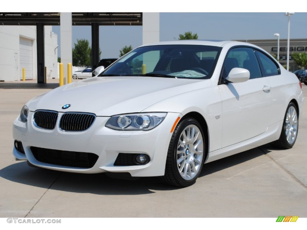 2011 3 Series 328i Coupe - Mineral White Metallic / Black Dakota Leather photo #1
