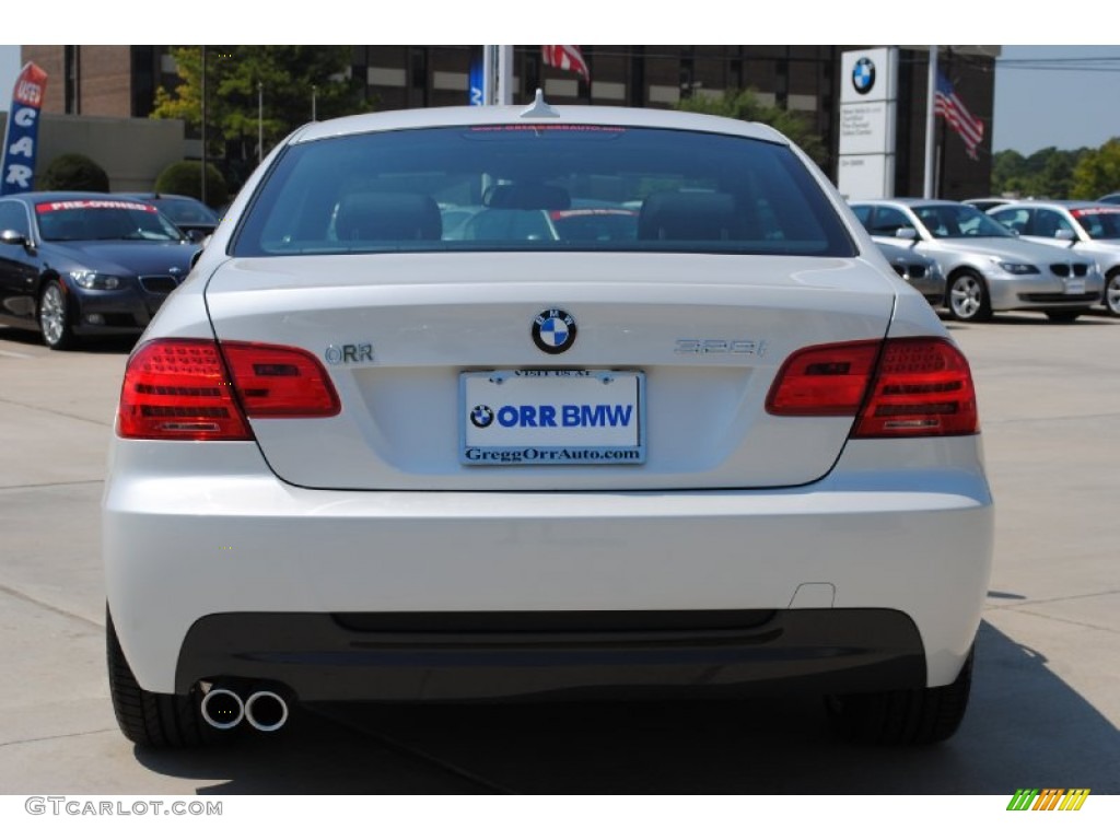 2011 3 Series 328i Coupe - Mineral White Metallic / Black Dakota Leather photo #6