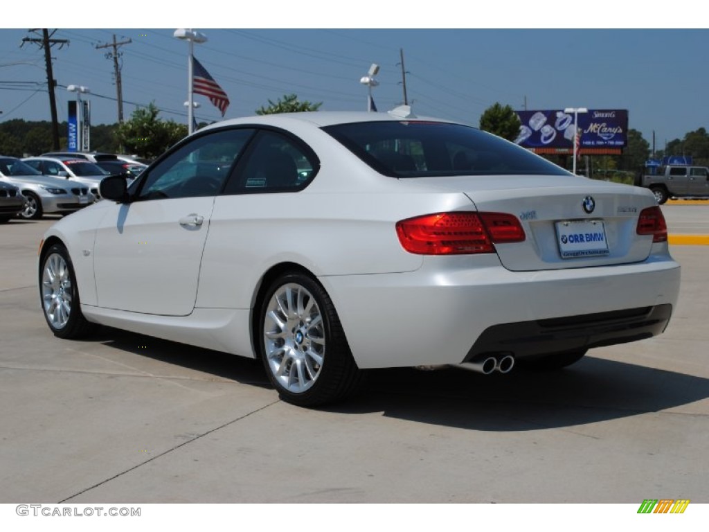 2011 3 Series 328i Coupe - Mineral White Metallic / Black Dakota Leather photo #7