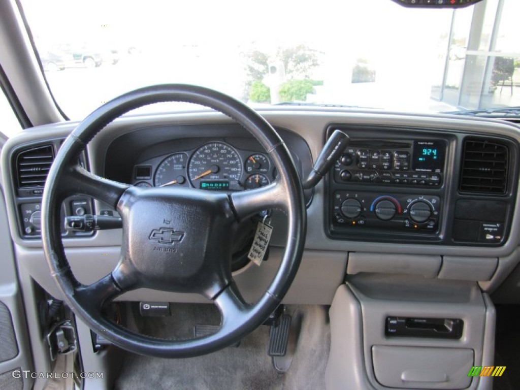 2002 Silverado 2500 LT Extended Cab 4x4 - Light Pewter Metallic / Tan photo #4