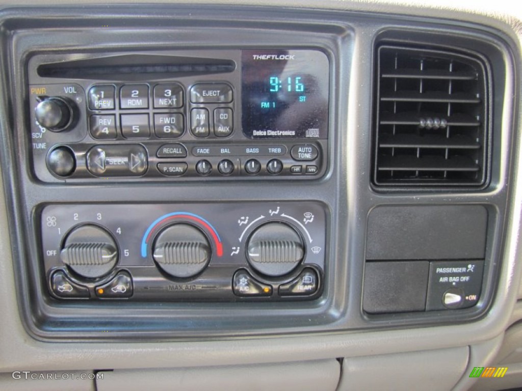 2002 Silverado 2500 LT Extended Cab 4x4 - Light Pewter Metallic / Tan photo #13