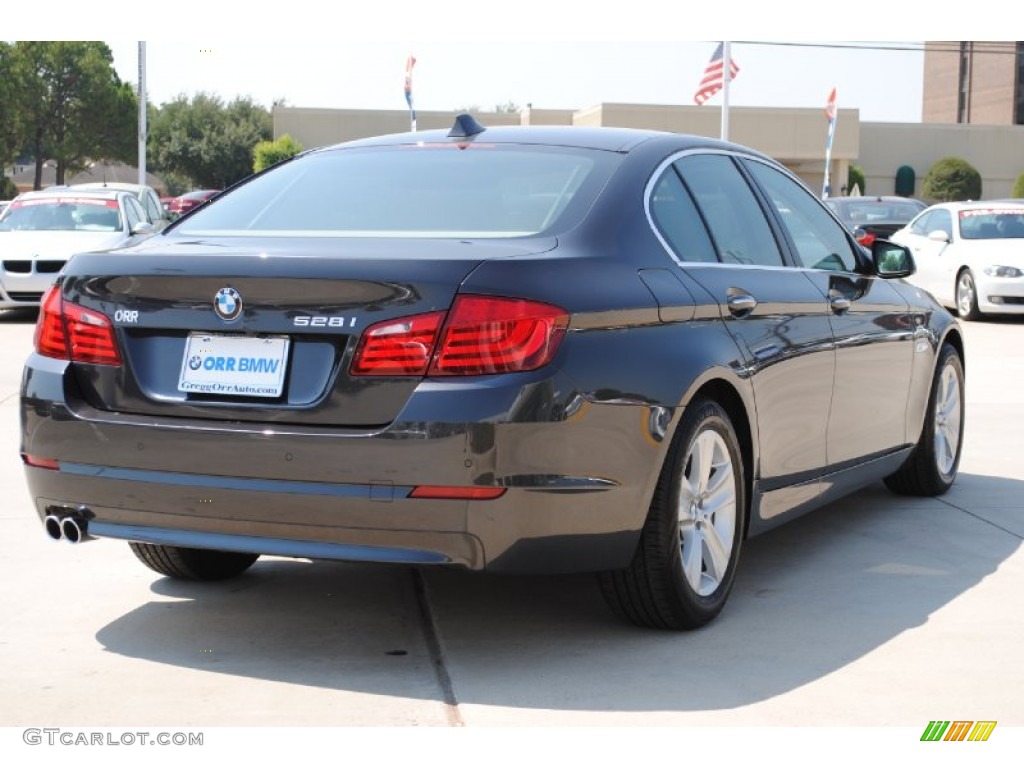 2011 5 Series 528i Sedan - Dark Graphite Metallic / Venetian Beige photo #5