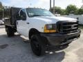 Oxford White 1999 Ford F450 Super Duty XL Regular Cab Dually Chassis Stake Truck Exterior