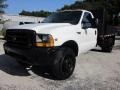 Oxford White - F450 Super Duty XL Regular Cab Dually Chassis Stake Truck Photo No. 6