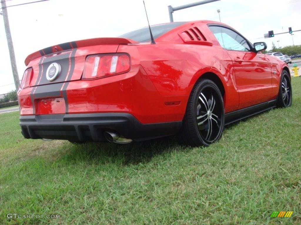 2011 Mustang V6 Premium Coupe - Race Red / Charcoal Black photo #6