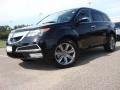 2010 Crystal Black Pearl Acura MDX Advance  photo #2