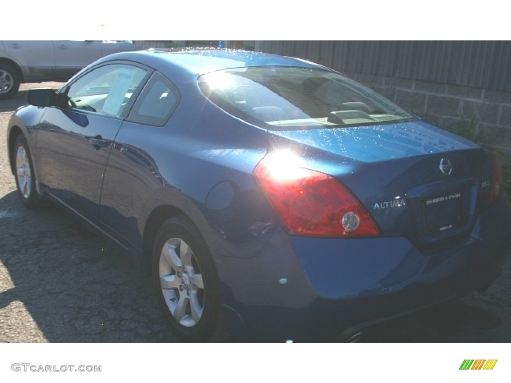 2008 Altima 2.5 S Coupe - Azure Blue Metallic / Charcoal photo #8