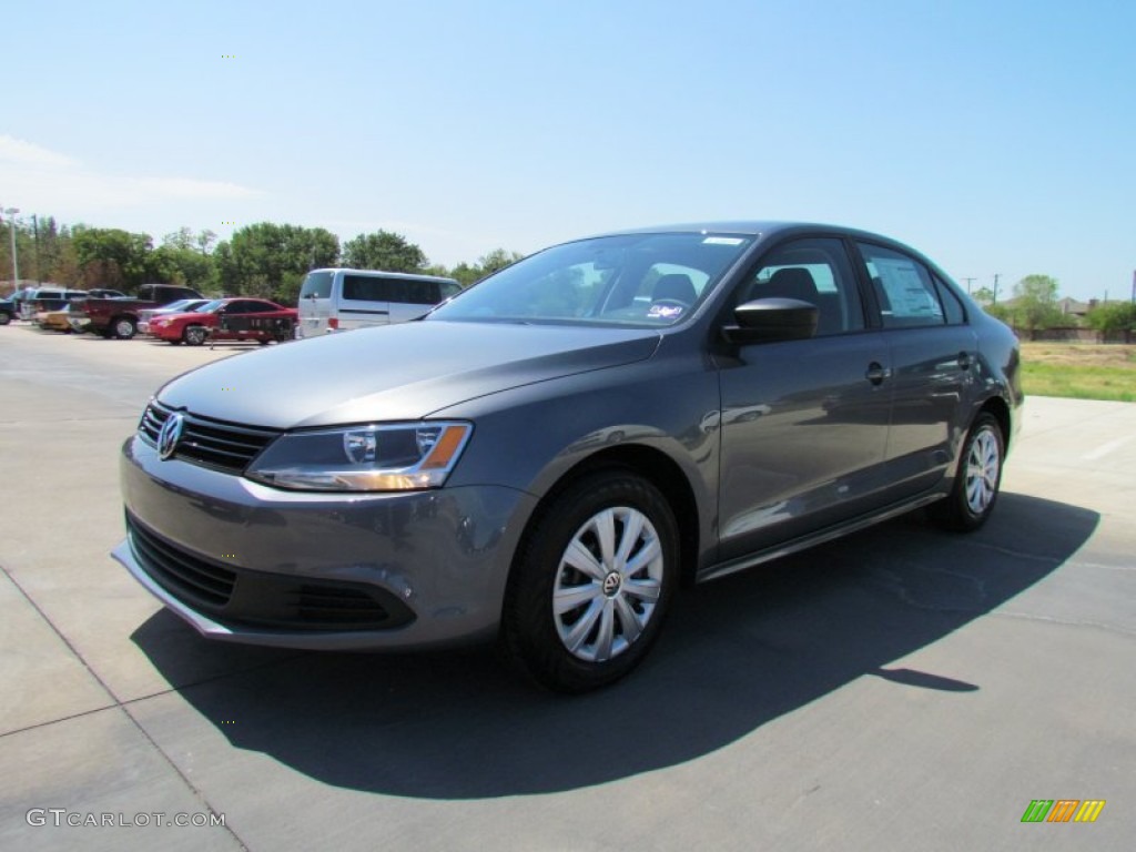 2012 Jetta S Sedan - Platinum Gray Metallic / Titan Black photo #1